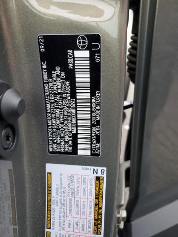 NMTKHMBXXMR136513 - 2021 TOYOTA C-HR XLE BROWN photo 12