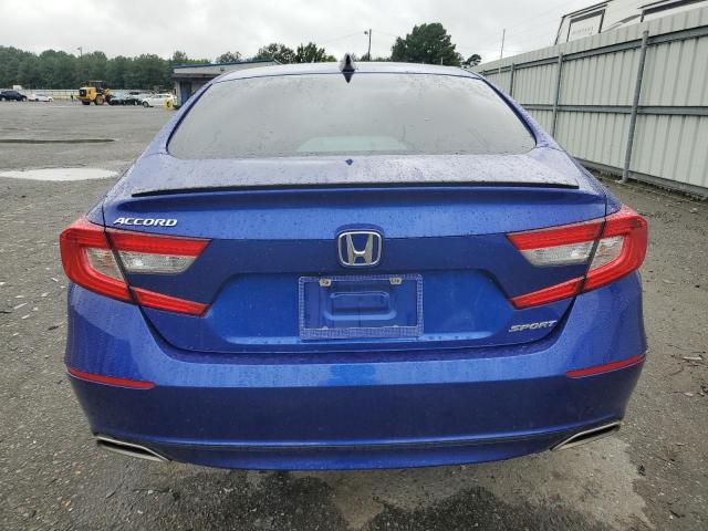 1HGCV1F39NA089768 - 2022 HONDA ACCORD SPORT BLUE photo 6