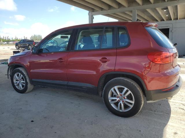 WVGAV3AXXEW050603 - 2014 VOLKSWAGEN TIGUAN S RED photo 2