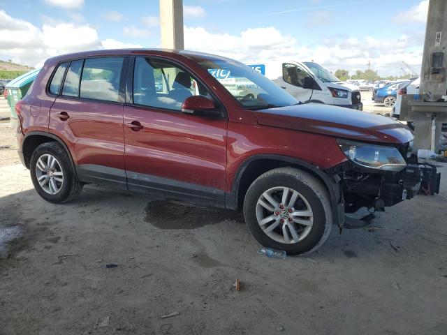 WVGAV3AXXEW050603 - 2014 VOLKSWAGEN TIGUAN S RED photo 4