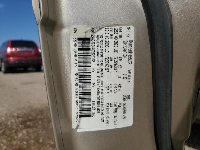 2A4GM68446R826372 - 2006 CHRYSLER PACIFICA TOURING TAN photo 13