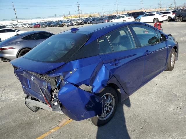 JTDKBRFU4J3080095 - 2018 TOYOTA PRIUS Niebieski zdjęcie 3