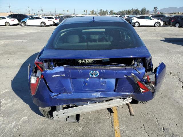 JTDKBRFU4J3080095 - 2018 TOYOTA PRIUS Niebieski zdjęcie 6