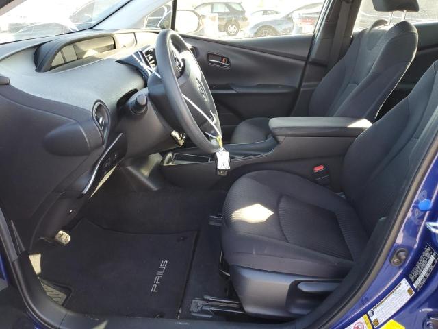 JTDKBRFU4J3080095 - 2018 TOYOTA PRIUS Niebieski zdjęcie 7