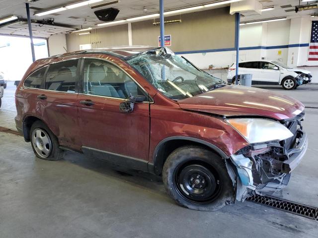 JHLRE3H31AC000343 - 2010 HONDA CR-V LX BURGUNDY photo 4