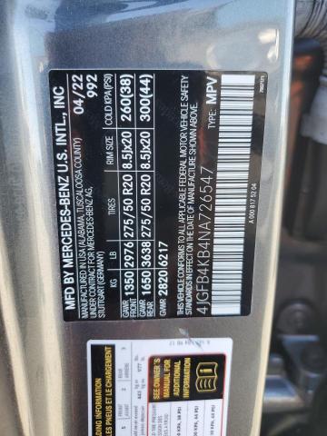 4JGFB4KB4NA726547 - 2022 MERCEDES-BENZ GLE 350 4MATIC GRAY photo 13