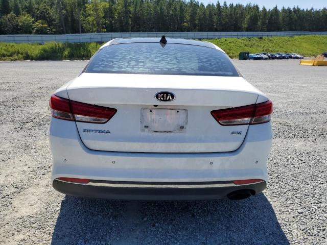 5XXGU4L35HG169814 - 2017 KIA OPTIMA EX WHITE photo 6