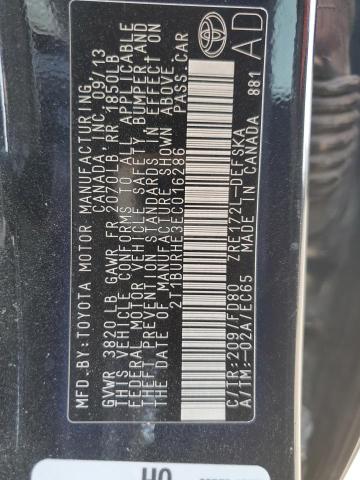 2T1BURHE3EC016286 - 2014 TOYOTA COROLLA L Qara foto 12