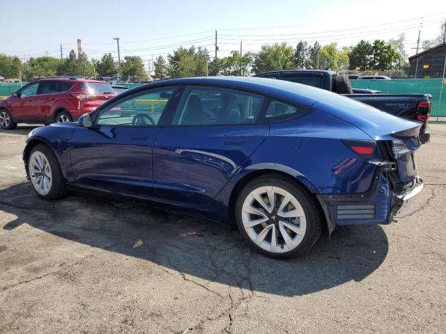 5YJ3E1EB9MF924183 - 2021 TESLA MODEL 3 Կապույտ լուսանկար 2