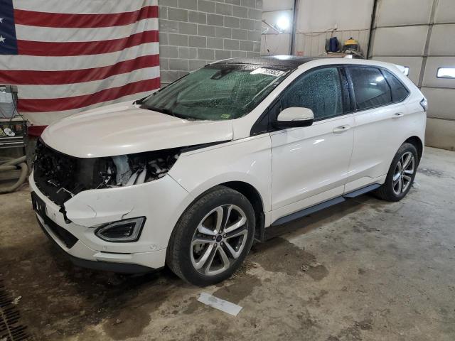 2FMTK4AP3FBB66882 - 2015 FORD EDGE SPORT WHITE photo 1