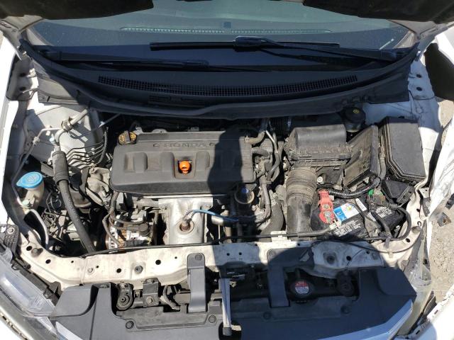 19XFB2F54CE075220 - 2012 HONDA CIVIC LX WHITE photo 11
