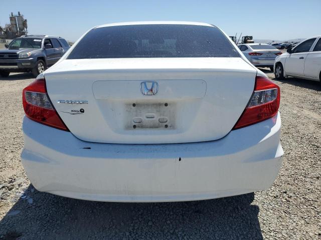 19XFB2F54CE075220 - 2012 HONDA CIVIC LX WHITE photo 6