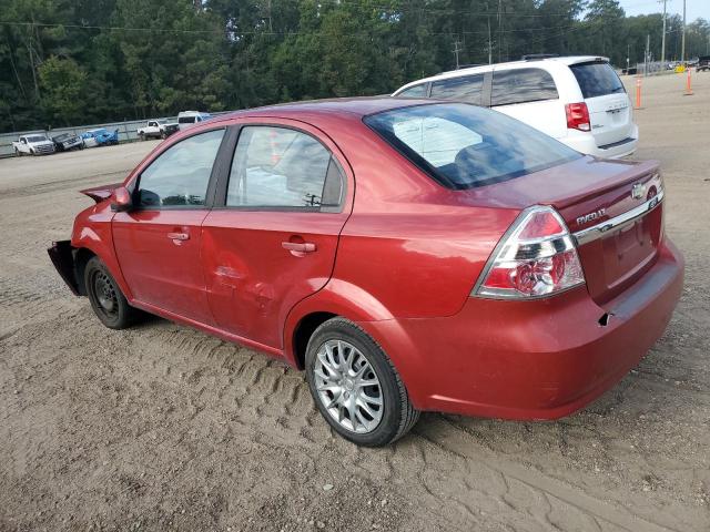 KL1TG5DE0BB166271 - 2011 CHEVROLET AVEO LT RED photo 2