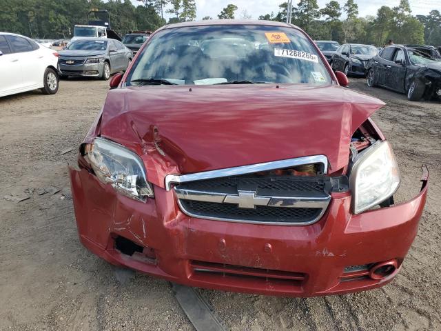 KL1TG5DE0BB166271 - 2011 CHEVROLET AVEO LT RED photo 5