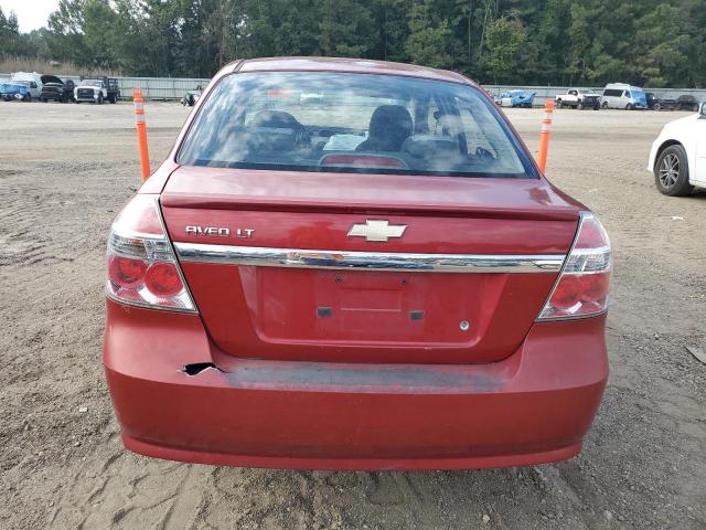KL1TG5DE0BB166271 - 2011 CHEVROLET AVEO LT RED photo 6