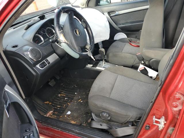 KL1TG5DE0BB166271 - 2011 CHEVROLET AVEO LT RED photo 7