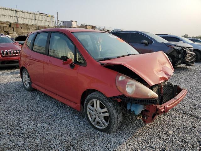 JHMGD38638S051407 - 2008 HONDA FIT SPORT RED photo 4