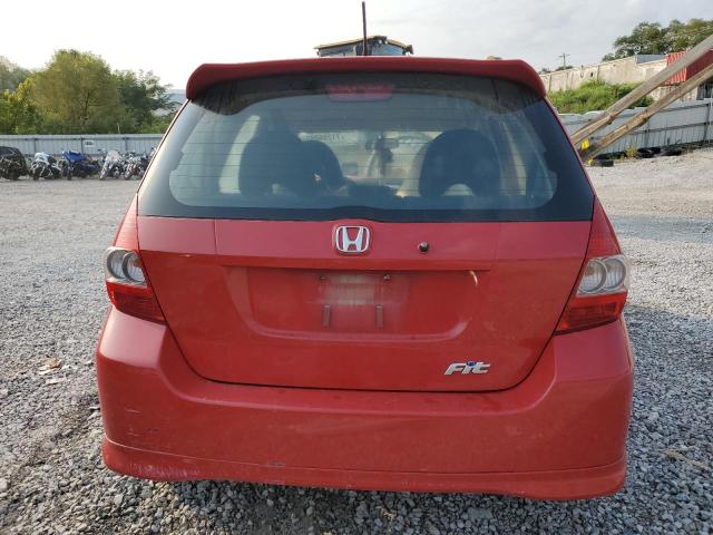 JHMGD38638S051407 - 2008 HONDA FIT SPORT RED photo 6