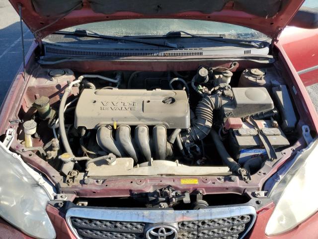 1NXBR32E25Z362593 - 2005 TOYOTA COROLLA CE წითელი ფოტო 11
