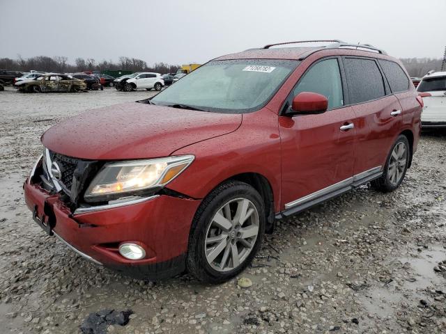 5N1AR2MM4DC644510 - 2013 NISSAN PATHFINDER S RED photo 1