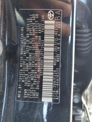 5YFBURHE3JP772453 - 2018 TOYOTA COROLLA L BLACK photo 12