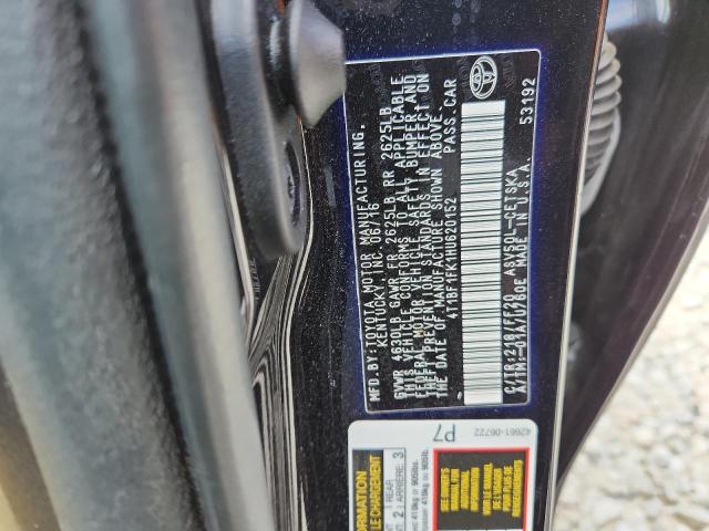 4T1BF1FK1HU620152 - 2017 TOYOTA CAMRY LE BLACK photo 12