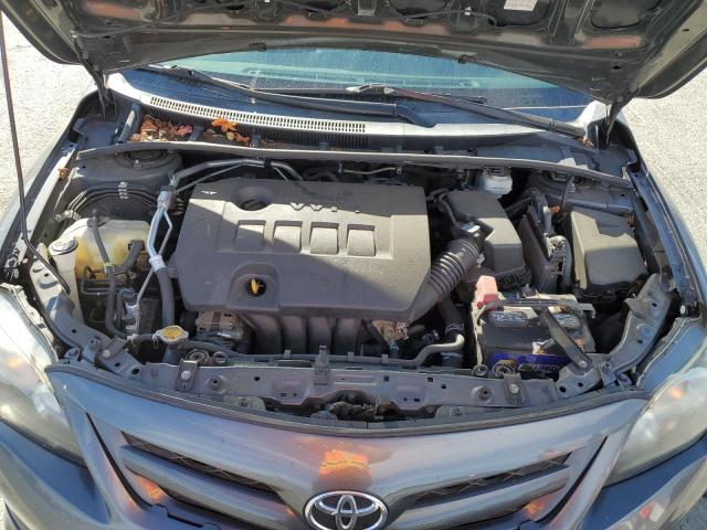 2T1BU4EE8CC876088 - 2012 TOYOTA COROLLA BASE GRAY photo 11