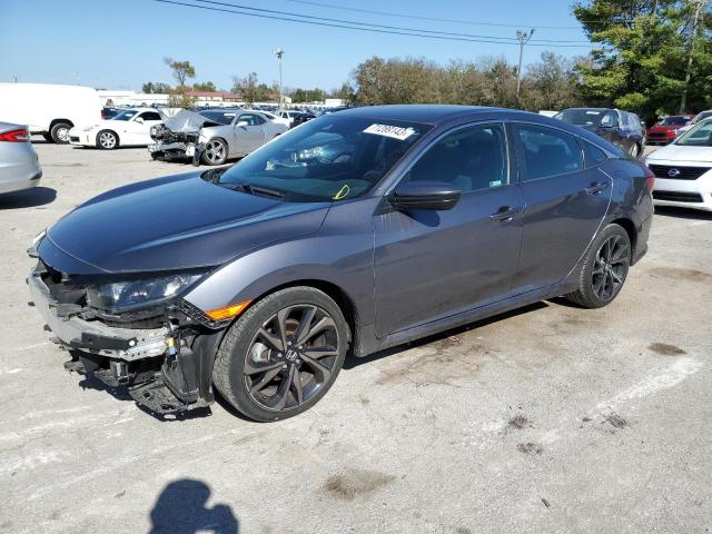 2HGFC2F8XMH500843 - 2021 HONDA CIVIC SPORT ნაცრისფერი ფოტო 1