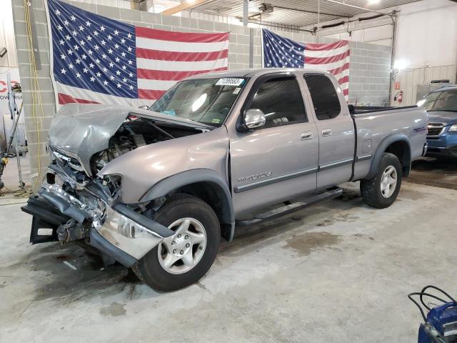 5TBBT44162S250443 - 2002 TOYOTA TUNDRA ACCESS CAB GRAY photo 1