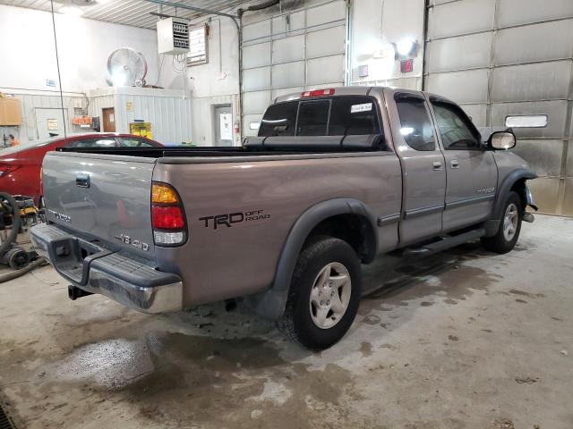 5TBBT44162S250443 - 2002 TOYOTA TUNDRA ACCESS CAB ნაცრისფერი ფოტო 3
