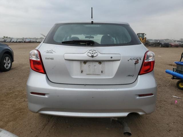 2T1LE4EE3AC016940 - 2010 TOYOTA COROLLA MATRIX S SILVER photo 6