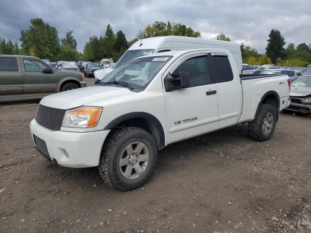 1N6AA0CC4EN501682 - 2014 NISSAN TITAN S WHITE photo 1