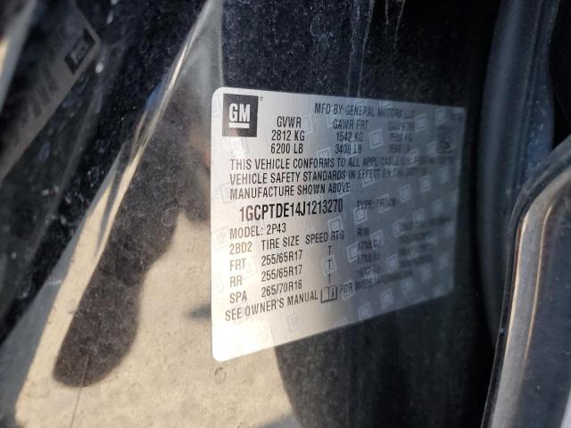 1GCPTDE14J1213270 - 2018 CHEVROLET COLORADO Z71 BLACK photo 12