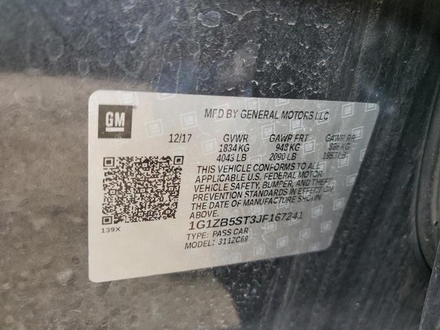 1G1ZB5ST3JF167241 - 2018 CHEVROLET MALIBU LS 灰色 照片 13