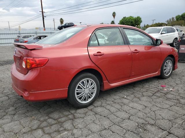 1NXBU40E49Z109286 - 2009 TOYOTA COROLLA BASE 红色 照片 3