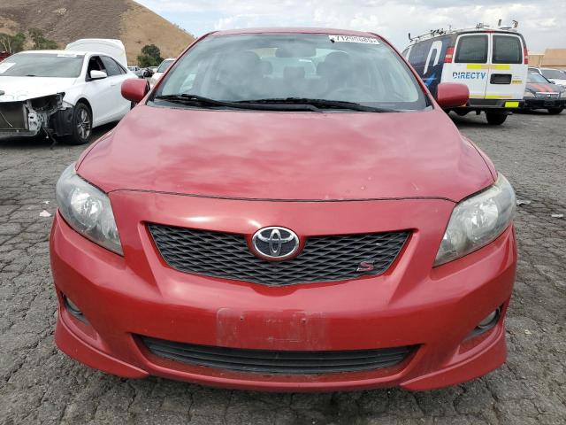 1NXBU40E49Z109286 - 2009 TOYOTA COROLLA BASE 红色 照片 5