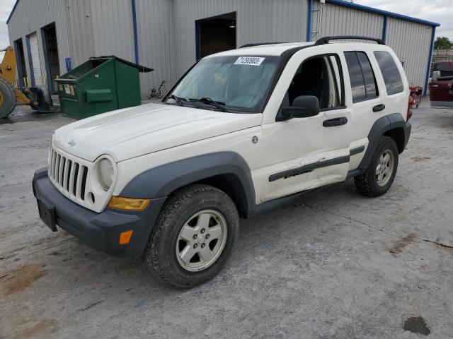 1J4GL48K17W550988 - 2007 JEEP LIBERTY SPORT WHITE photo 1