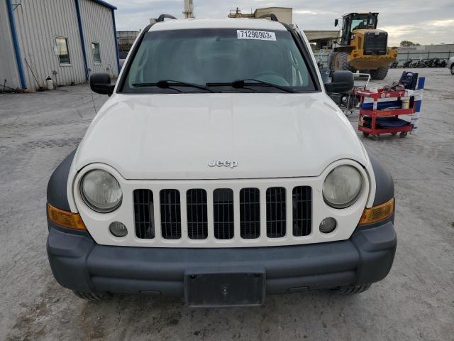 1J4GL48K17W550988 - 2007 JEEP LIBERTY SPORT WHITE photo 5