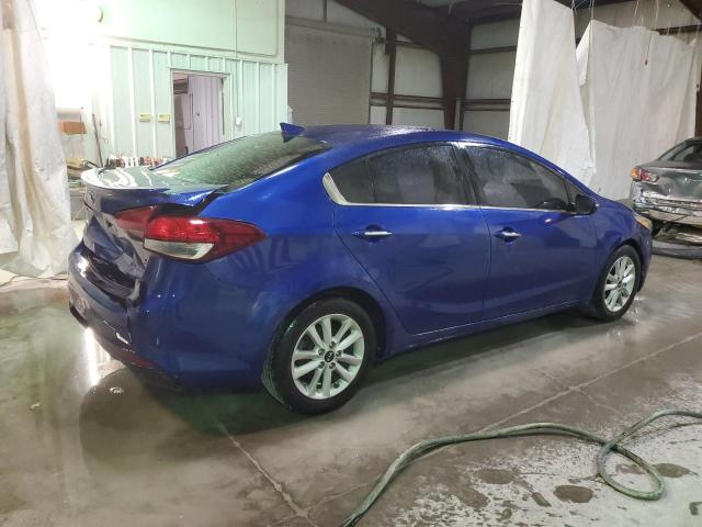 3KPFL4A72HE034299 - 2017 KIA FORTE LX BLUE photo 3