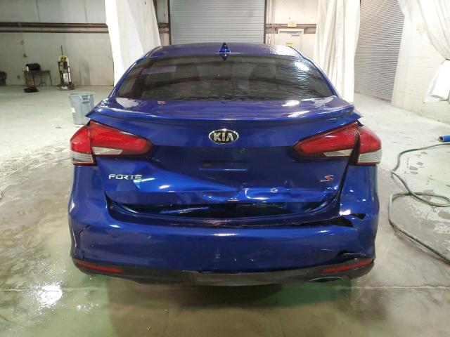 3KPFL4A72HE034299 - 2017 KIA FORTE LX BLUE photo 6