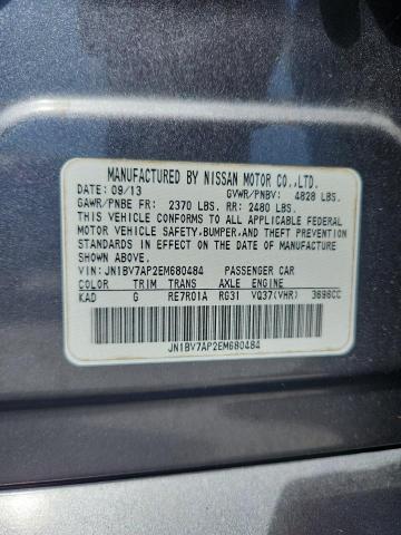 JN1BV7AP2EM680484 - 2014 INFINITI Q50 BASE 灰色 照片 13