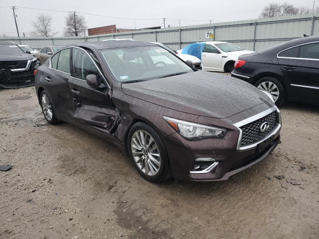 JN1EV7AR9LM252360 - 2020 INFINITI Q50 PURE BROWN photo 4