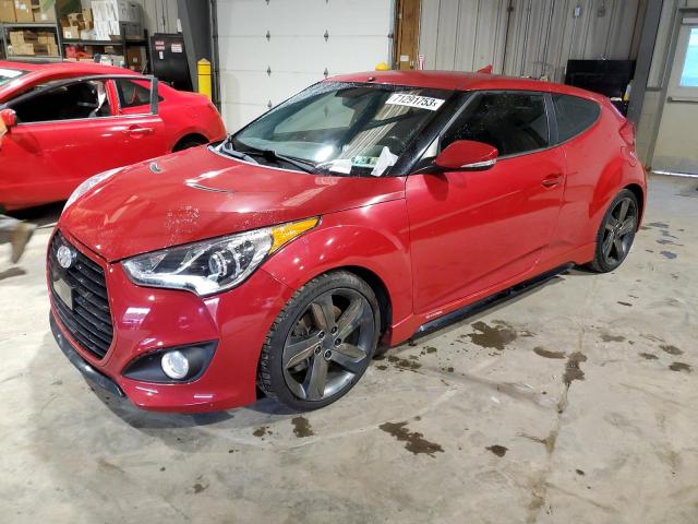 KMHTC6AE0EU199550 - 2014 HYUNDAI VELOSTER TURBO RED photo 1