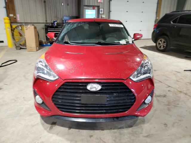 KMHTC6AE0EU199550 - 2014 HYUNDAI VELOSTER TURBO RED photo 5