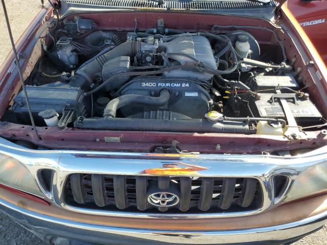 5TESN92N03Z208892 - 2003 TOYOTA TACOMA XTRACAB PRERUNNER წითელი ფოტო 11