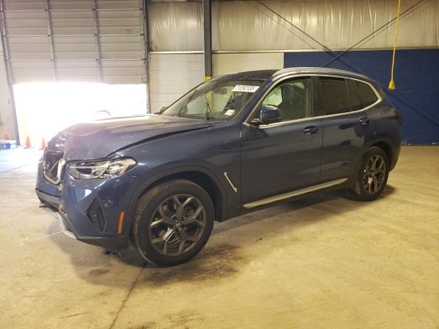 5UX53DP00N9N23353 - 2022 BMW X3 XDRIVE30I BLUE photo 1