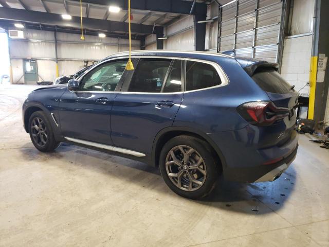 5UX53DP00N9N23353 - 2022 BMW X3 XDRIVE30I BLUE photo 2