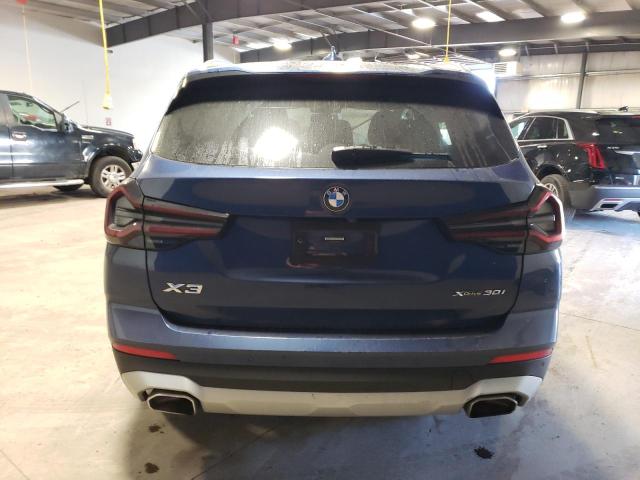 5UX53DP00N9N23353 - 2022 BMW X3 XDRIVE30I BLUE photo 6