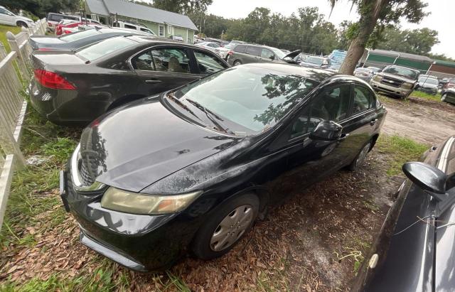 2HGFB2F52DH521033 - 2013 HONDA CIVIC LX BLACK photo 2