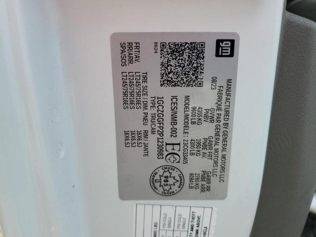 1GCZGGFP2P1230983 - 2023 CHEVROLET EXPRESS G3500 Blanc photo 13